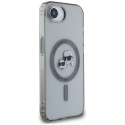 Karl Lagerfeld IML Metal Karl & Choupette Heads MagSafe iPhone 16e Case - Black