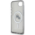 Karl Lagerfeld IML Metal Karl & Choupette Heads MagSafe iPhone 16e Case - Black