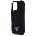 Guess Denim Triangle Logo MagSafe case for iPhone 16 Pro - black