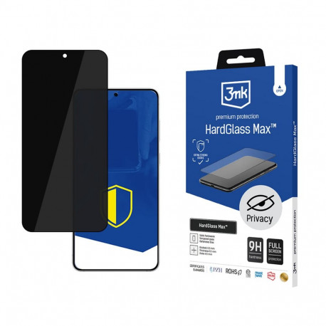 3mk HardGlass Max Privacy Black Privacy Glass for Samsung Galaxy S25 Edge