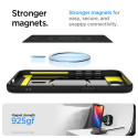 Spigen Rugged Armor MagSafe case for iPhone 16e - black