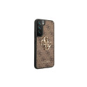 Guess GUHCS22S4GMGBR S901 S22 brązowy/brown hardcase 4G Big Metal Logo
