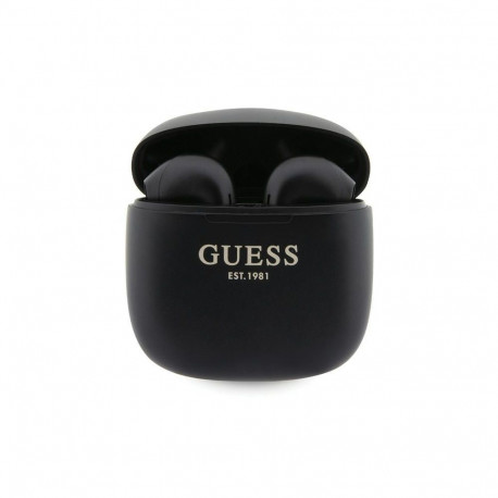 Guess GUTWST26PSK TWS Bluetooth headphones + docking station - black Classic EST Logo