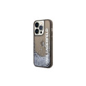 Karl Lagerfeld Liquid Glitter Elong case for iPhone 14 Pro Max - black