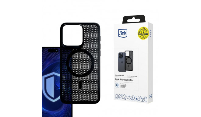 3mk COOLing MagCase Case for Apple iPhone 15 Pro Max - Black