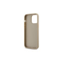 DKNY Quilted Stack Logo iPhone 14 Pro Case - Beige