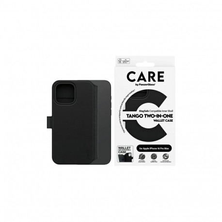 CARE by PanzerGlass Feature Tango 2in1 Wallet MagSafe Case for iPhone 16 Pro Max - Black