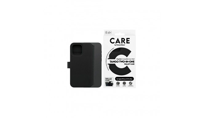 CARE by PanzerGlass Feature Tango 2in1 Wallet MagSafe Case for iPhone 16 Pro Max - Black