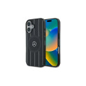Mercedes MB Double Layer Crossed Lines MagSafe case for iPhone 16 - black