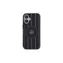 Mercedes MB Double Layer Crossed Lines MagSafe case for iPhone 16 - black