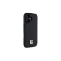 DKNY Repeat Pattern Stack Logo MagSafe iPhone 16 Case - Black