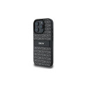 DKNY Texture Pattern Tonal Stripe iPhone 16 Pro Max Case - Black