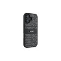 DKNY Texture Pattern Tonal Stripe iPhone 16 Case - Black