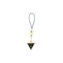 Guess case pendant GUCPMTDCK Phone Strap Triangle Diamond Charm with Rhinestones