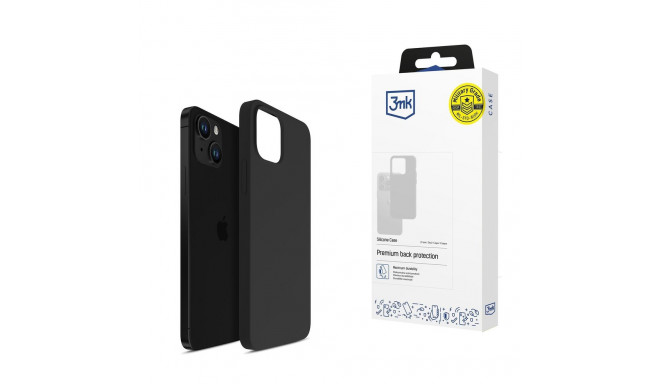 iPhone 13 case from the 3mk Silicone Case series - black
