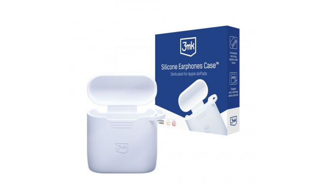 3mk Silicon AirPods Case for AirPods 2 - white