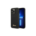 Guess GUHCP14LHGGSHK iPhone 14 Pro 6,1" czarny/black hard case Glitter Script