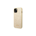 Guess GUHCP14SHGGSHD iPhone 14 6,1" złoty/gold hard case Glitter Script