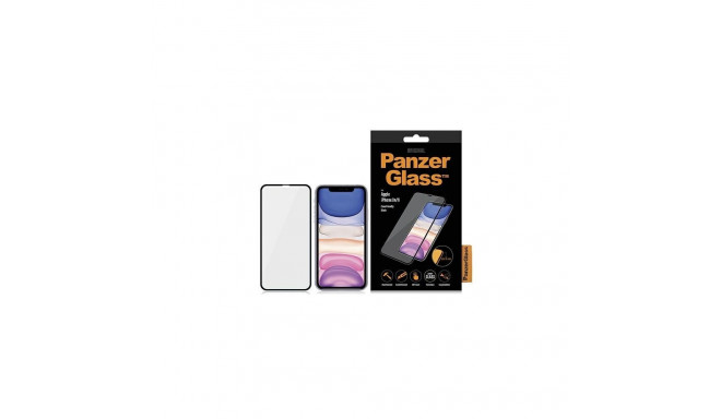 PanzerGlass E2E Super+ tempered glass for iPhone XR / 11 - with black frame
