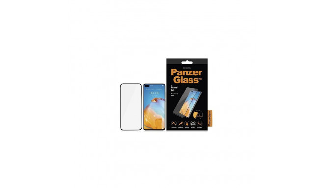PanzerGlass E2E Super+ tempered glass for Huawei P40 - with black frame