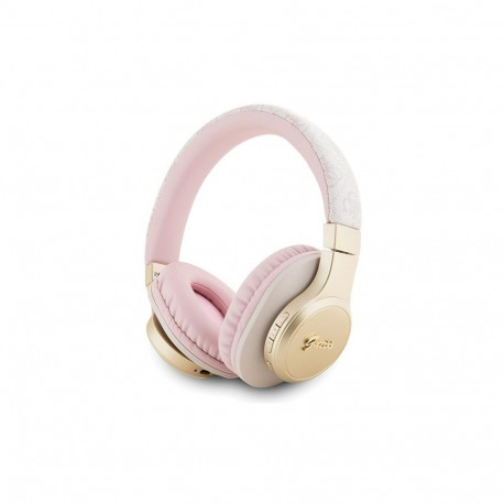 Guess Bluetooth on-ear headphones GUBH604GEMP pink/pink 4G Script
