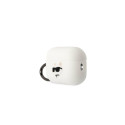 Karl Lagerfeld KLAP2RUNCHH AirPods Pro 2 cover white/white Silicone Choupette Head 3D