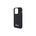 Guess Disco Metal Script case for iPhone 15 Pro - black