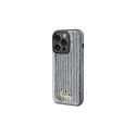 Guess Sequin Script Metal case for iPhone 14 Pro Max - silver