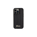 Guess Sequin Script Metal case for iPhone 14 Pro Max - black