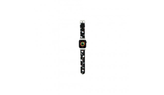 Hello Kitty Heads & Bows Pattern Strap for Apple Watch 38/40/41mm - Black