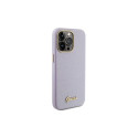 Guess Glitter Glossy Script case for iPhone 15 Pro Max - lilac