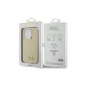 Guess Glitter Glossy Script case for iPhone 15 Pro - gold