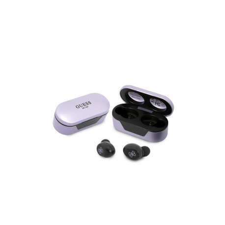 Guess GUTWST31EU TWS Bluetooth headphones + docking station purple/purple