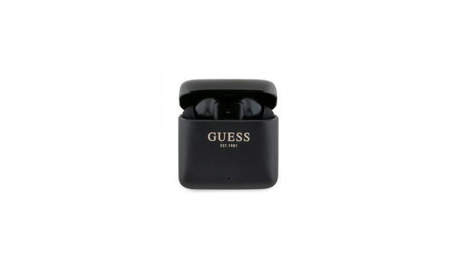 Guess Bluetooth headphones GUTWSSU20ALEGK TWS + docking station black/black Printed Logo