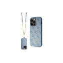Guess GUHCP14XP4TDSCPB iPhone 14 Pro Max 6.7" blue/blue hardcase Crossbody 4G Metal Logo