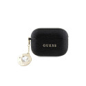 Guess GUAP2PGEHCDK case for AirPods Pro 2 cover - black Fixed Glitter Heart Diamond Charm