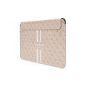 Guess 4G Printed Stripes cover for a 16" laptop - pink
