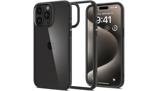 Spigen Ultra Hybrid iPhone 15 Pro Case - Matte Black