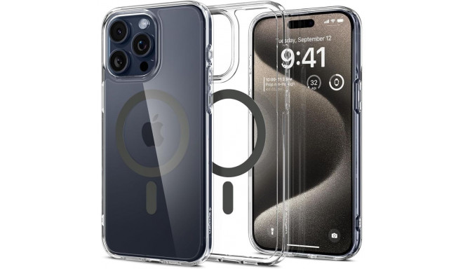 Spigen Ultra Hybrid Mag case with MagSafe for iPhone 15 Pro Max - graphite