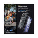 Spigen Ultra Hybrid Mag Case with MagSafe for iPhone 15 Pro - Dark Gray (Zero One Pattern)