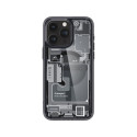 Spigen Ultra Hybrid Mag Case with MagSafe for iPhone 15 Pro - Dark Gray (Zero One Pattern)