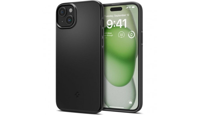 Spigen Thin Fit iPhone 15 Plus Case - Black