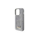 Guess Sequin Script Metal case for iPhone 15 Pro - silver