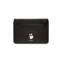 Karl Lagerfeld Saffiano Monogram Choupette case for a 14" laptop - black