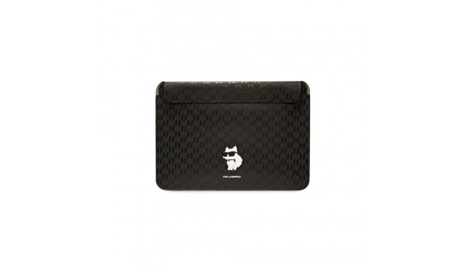 Karl Lagerfeld Saffiano Monogram Choupette case for a 14" laptop - black
