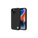 Case BMW BMHCP14S22RQDK iPhone 14 6.1" black/black Leather Quilted