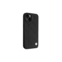 Case BMW BMHCP14S22RQDK iPhone 14 6.1" black/black Leather Quilted