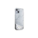 Guess Liquid Glitter Marble case for iPhone 14 - white