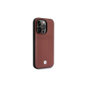 Case BMW BMHCP14X22RFGR iPhone 14 Pro Max 6.7" Burgundy/burgundy Leather Diamond Pattern