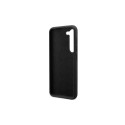 Guess GUHCS23MSLSMK S23+ S916 black/black hardcase Silicone Vintage Gold Logo